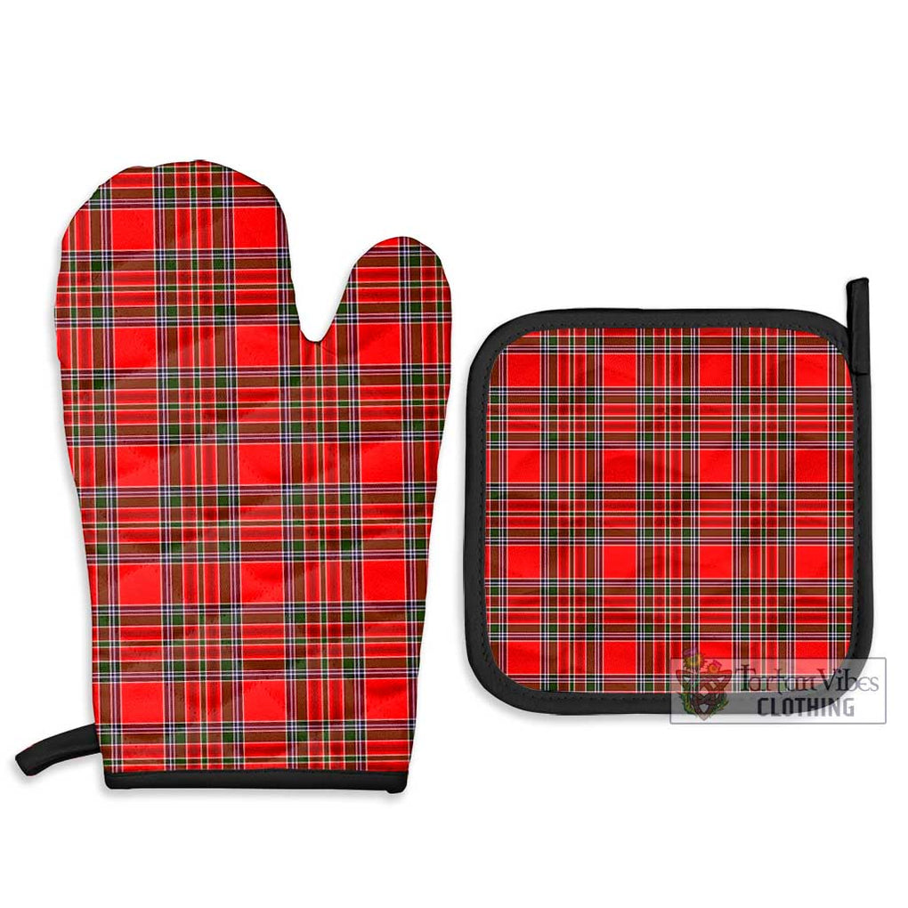 MacBain Tartan Combo Oven Mitt & Pot-Holder Combo 1 Oven Mitt & 2 Pot-Holder Black - Tartan Vibes Clothing