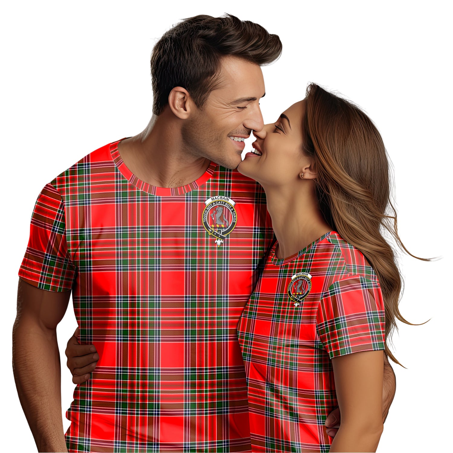 MacBain Tartan T-Shirt with Family Crest - Tartan Vibes Clothing