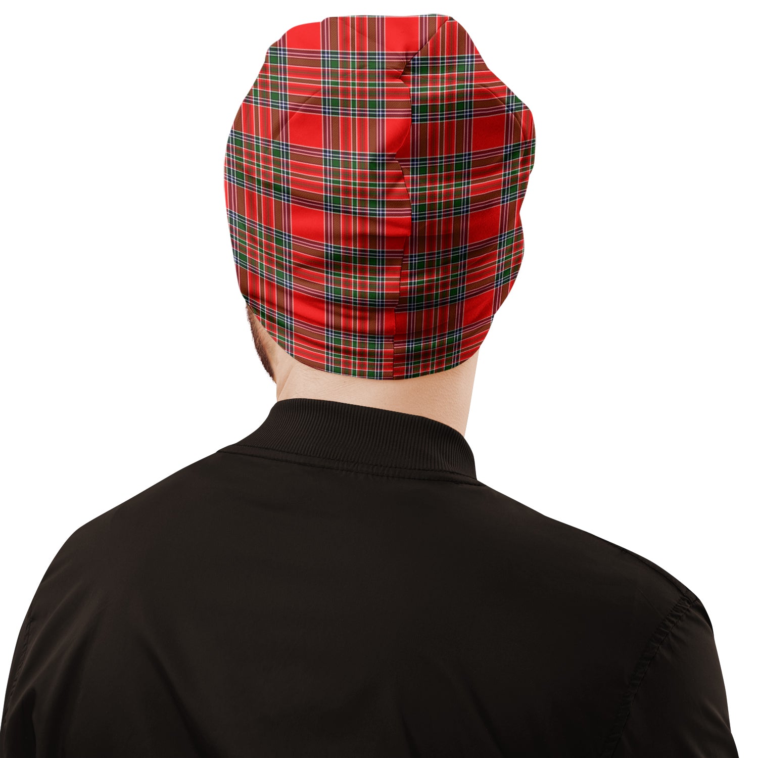 MacBain Tartan Beanies Hat with Family Crest - Tartan Vibes Clothing
