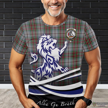 MacBain Dress Tartan T-Shirt with Alba Gu Brath Regal Lion Emblem