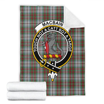 MacBain Dress Tartan Blanket with Family Crest