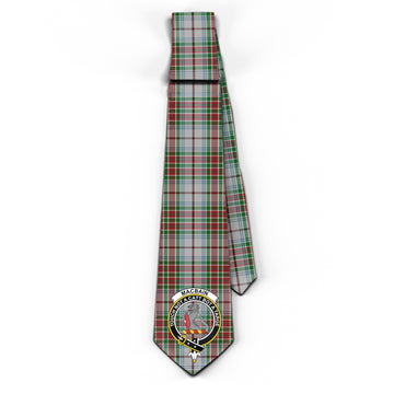 MacBain Dress Tartan Classic Necktie with Family Crest