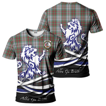 MacBain Dress Tartan T-Shirt with Alba Gu Brath Regal Lion Emblem