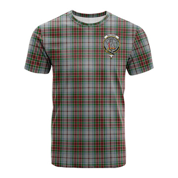 MacBain Dress Tartan T-Shirt with Family Crest
