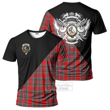 MacBean (MacBain) Tartan T-Shirt with Family Crest and Military Logo Style Kid's Shirt - Tartan Vibes Clothing