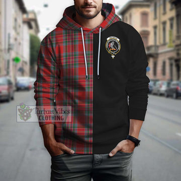 MacBean (MacBain) Tartan Hoodie with Family Crest and Half Of Me Style Zip Hoodie - Tartan Vibes Clothing