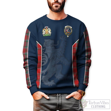 MacBean (MacBain) Tartan Sweater with Family Crest and Lion Rampant Vibes Sport Style Unisex - Tartan Vibes Clothing