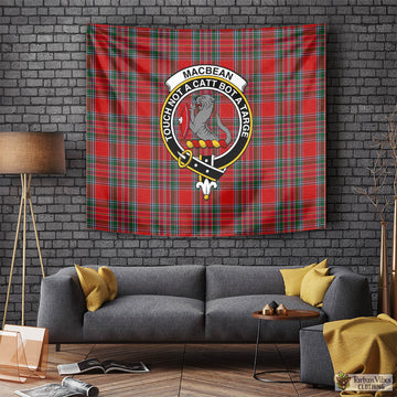 MacBean (MacBain) Tartan Tapestry Wall Hanging and Home Decor for Room with Family Crest Tapestry - Tartan Vibes Clothing