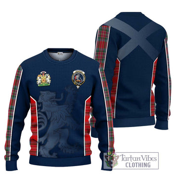 MacBean (MacBain) Tartan Ugly Sweater with Family Crest and Lion Rampant Vibes Sport Style Unisex - Tartan Vibes Clothing