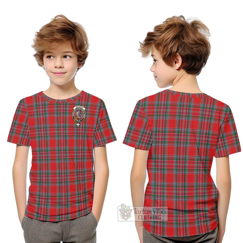 MacBean (MacBain) Tartan Kid T-Shirt with Family Crest Youth XL Size14 - Tartan Vibes Clothing