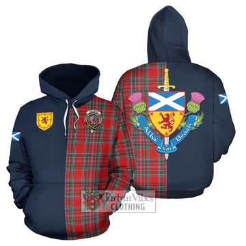 MacBean (MacBain) Tartan Hoodie Alba with Scottish Lion Royal Arm Half Style Zip Hoodie - Tartan Vibes Clothing