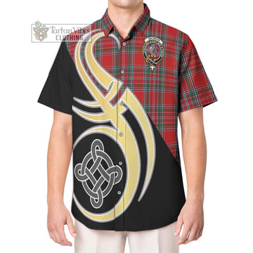 MacBean (MacBain) Tartan Hawaiian Shirt with Family Crest and Celtic Symbol Style Kid - Tartan Vibes Clothing