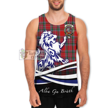 MacBean (MacBain) Tartan Men's Tank Top with Alba Gu Brath Regal Lion Emblem Men - Tartan Vibes Clothing