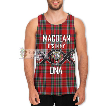 MacBean (MacBain) Tartan Men's Tank Top with Family Crest DNA In Me Style Men - Tartan Vibes Clothing