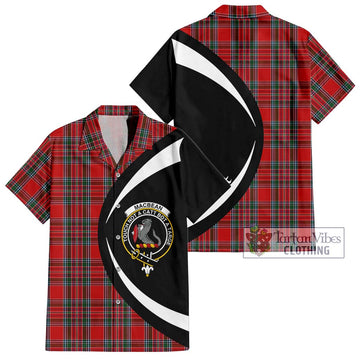 MacBean (MacBain) Tartan Hawaiian Shirt with Family Crest Circle Style Kid - Tartan Vibes Clothing