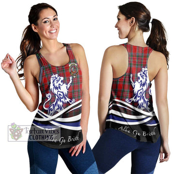 MacBean (MacBain) Tartan Women's Racerback Tanks with Alba Gu Brath Regal Lion Emblem 4XL - Tartan Vibes Clothing