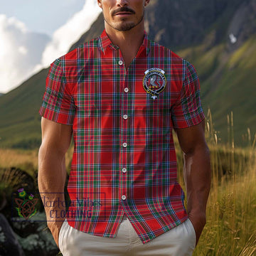 MacBean (MacBain) Tartan Cotton Hawaiian Shirt with Family Crest Kid - Tartan Vibes Clothing