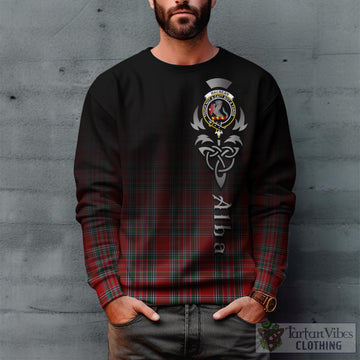 MacBean (MacBain) Tartan Sweatshirt Featuring Alba Gu Brath Family Crest Celtic Inspired Unisex - Tartan Vibes Clothing