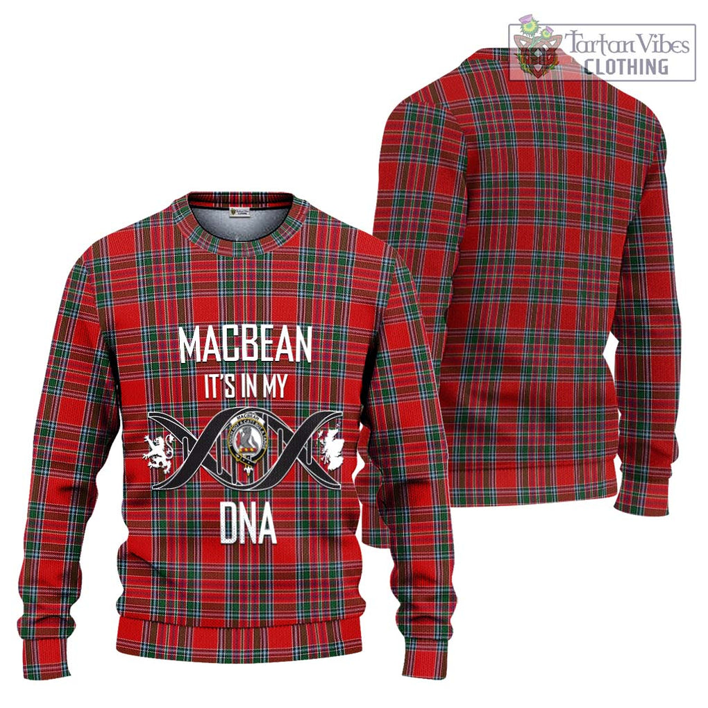 MacBean (MacBain) Tartan Ugly Sweater with Family Crest DNA In Me Style Unisex - Tartan Vibes Clothing