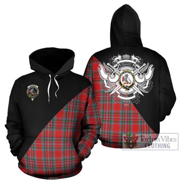 MacBean (MacBain) Tartan Hoodie with Family Crest and Military Logo Style Zip Hoodie - Tartan Vibes Clothing
