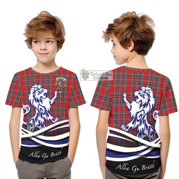MacBean (MacBain) Tartan Kid T-Shirt with Alba Gu Brath Regal Lion Emblem Youth XL Size14 - Tartan Vibes Clothing