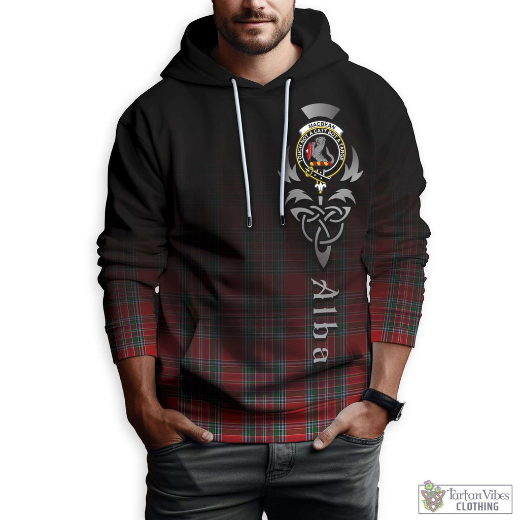 MacBean (MacBain) Tartan Hoodie Featuring Alba Gu Brath Family Crest Celtic Inspired Zip Hoodie - Tartan Vibes Clothing