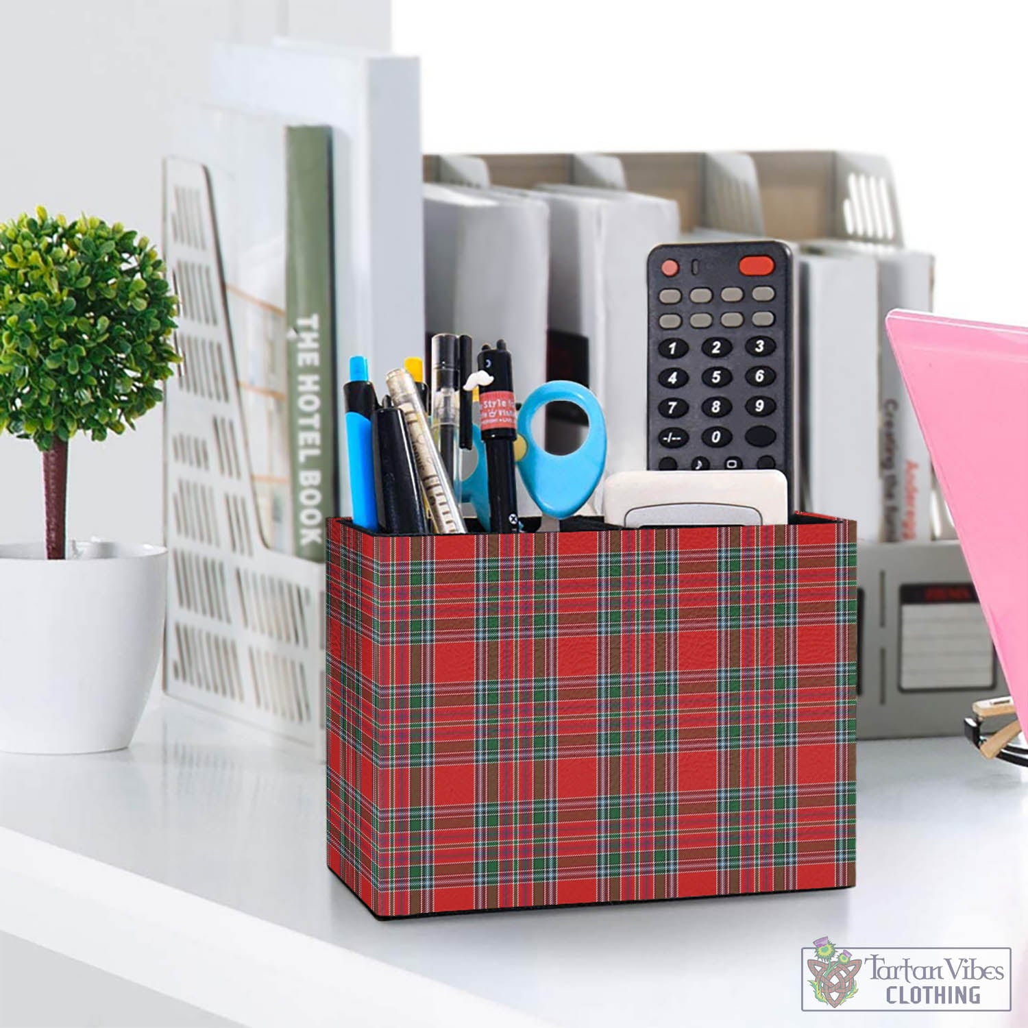 MacBean (MacBain) Tartan Pen Holder One Size 5.9"(L)*2.7"(W)*4.3"(H) - Tartan Vibes Clothing