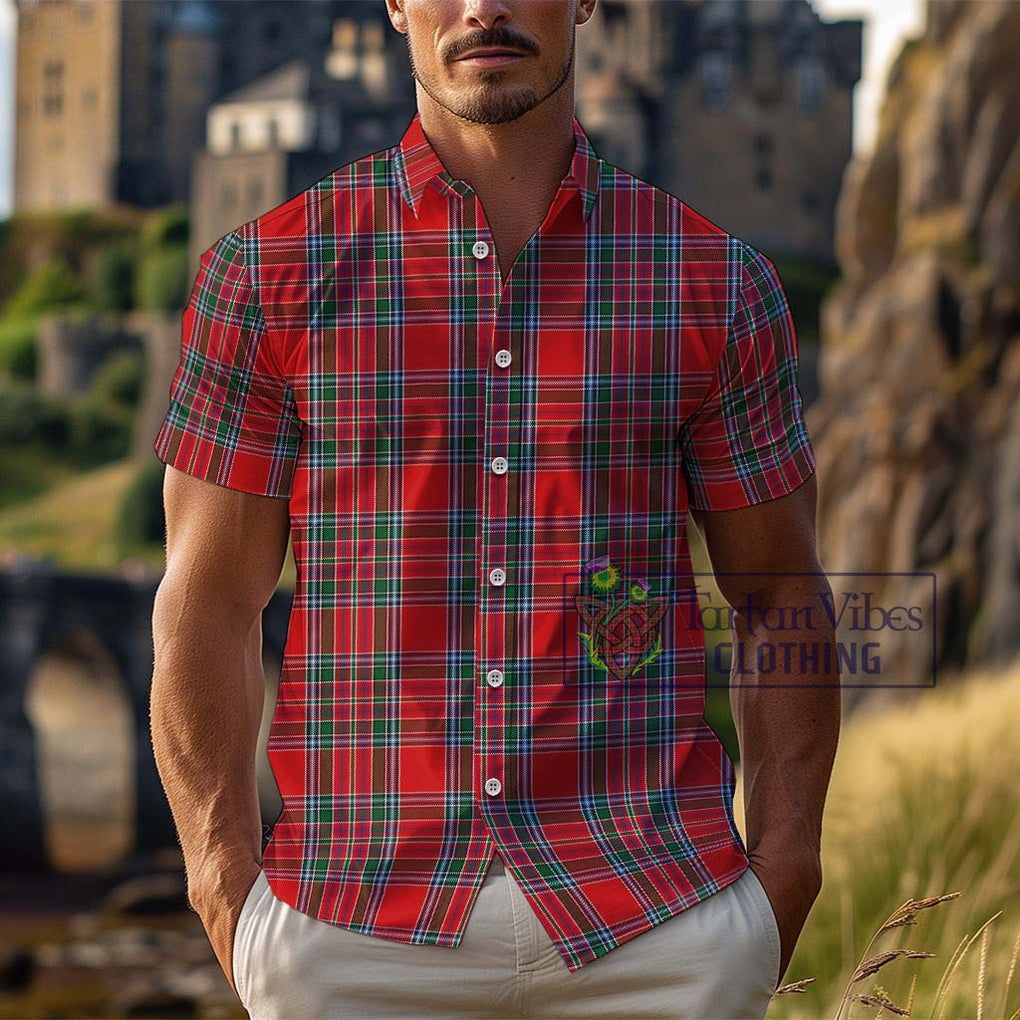 MacBean (MacBain) Tartan Cotton Hawaiian Shirt Kid - Tartan Vibes Clothing