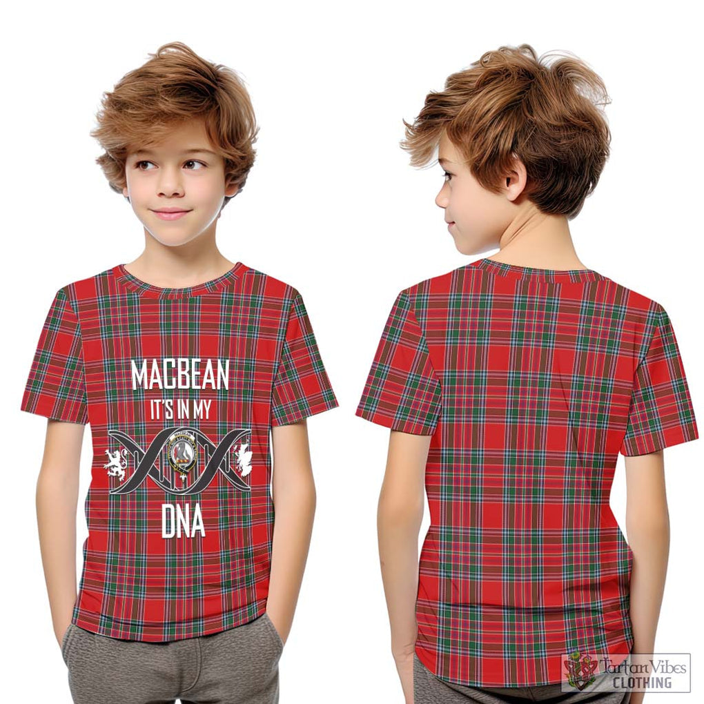 MacBean (MacBain) Tartan Kid T-Shirt with Family Crest DNA In Me Style Youth XL Size14 - Tartan Vibes Clothing