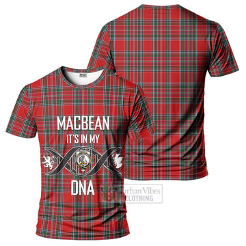 MacBean (MacBain) Tartan T-Shirt with Family Crest DNA In Me Style - Tartan Vibes Clothing