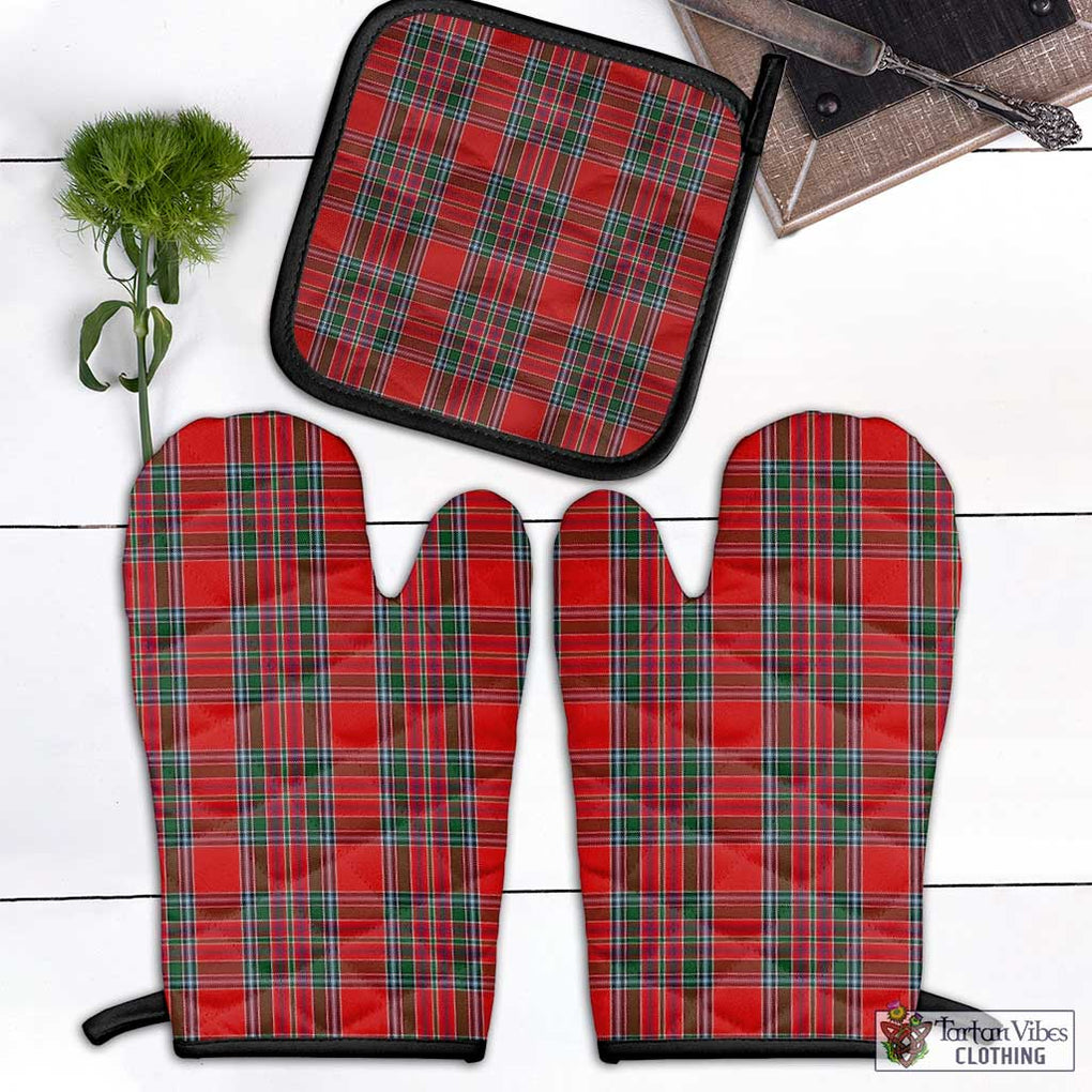 MacBean (MacBain) Tartan Combo Oven Mitt & Pot-Holder Combo 1 Oven Mitt & 1 Pot-Holder Black - Tartan Vibes Clothing