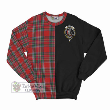 MacBean (MacBain) Tartan Sweatshirt with Family Crest and Half Of Me Style - Tartan Vibes Clothing