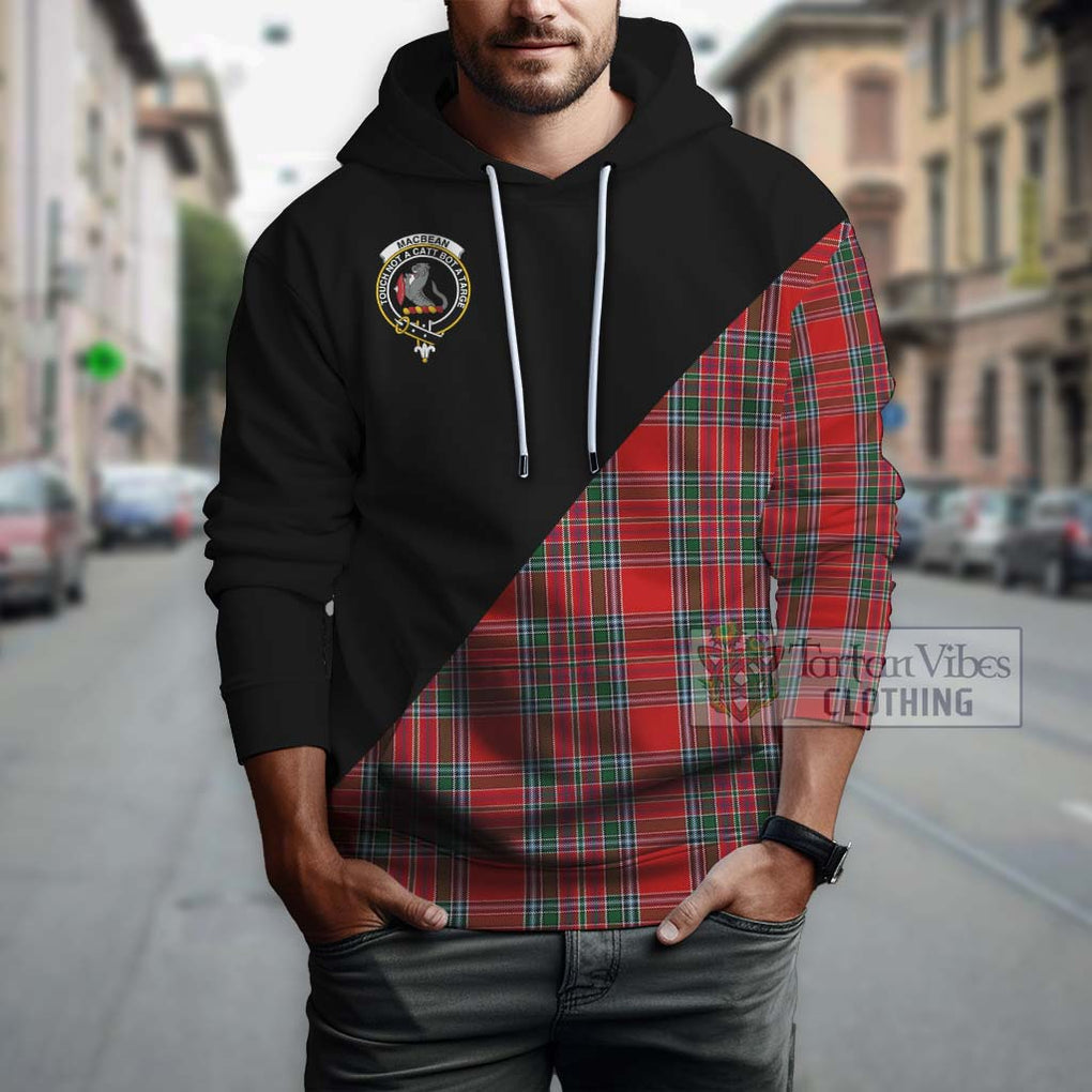 MacBean (MacBain) Tartan Hoodie with Family Crest and Military Logo Style - Tartan Vibes Clothing