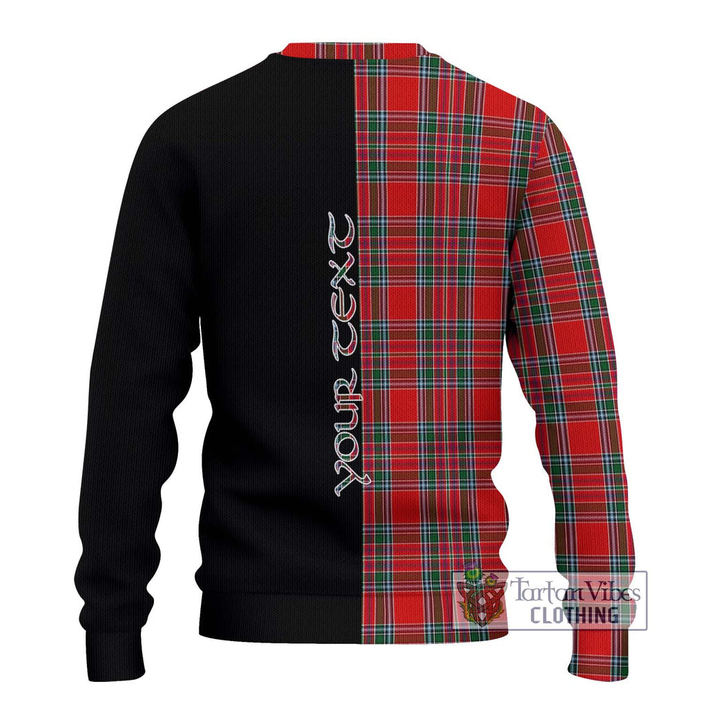 MacBean (MacBain) Tartan Ugly Sweater with Family Crest and Half Of Me Style - Tartan Vibes Clothing
