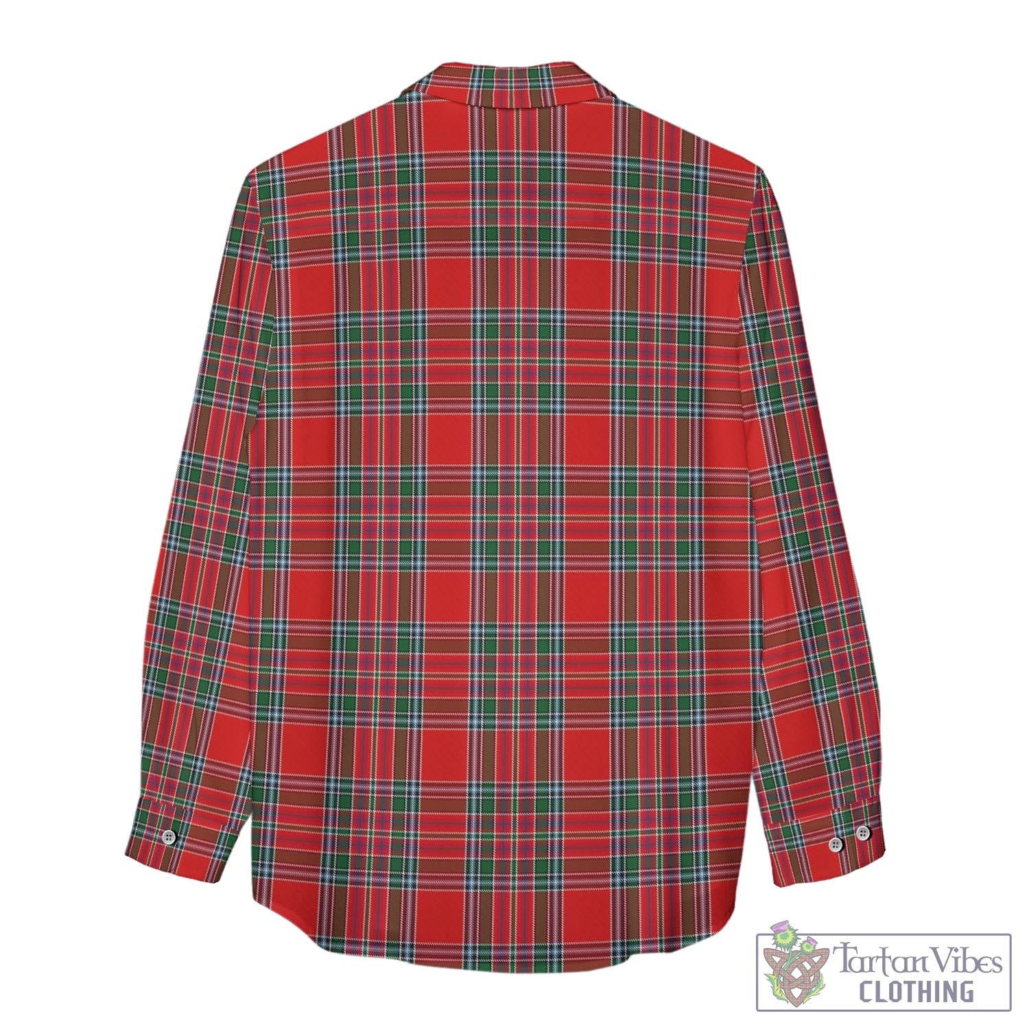 MacBean (MacBain) Tartan Women's Casual Shirt with Family Crest - Tartan Vibes Clothing