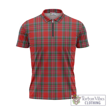 MacBean (MacBain) Tartan Zipper Polo Shirt - Tartan Vibes Clothing