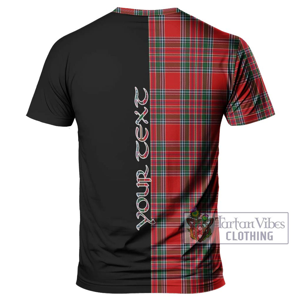 MacBean (MacBain) Tartan T-Shirt with Family Crest and Half Of Me Style - Tartan Vibes Clothing