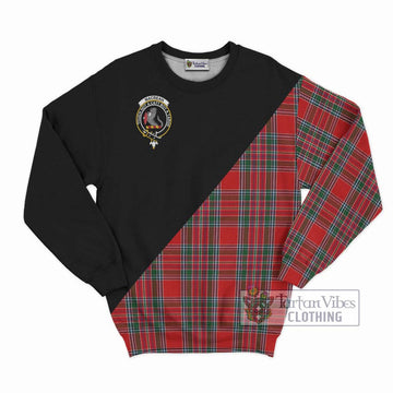 MacBean (MacBain) Tartan Sweatshirt with Family Crest and Military Logo Style - Tartan Vibes Clothing