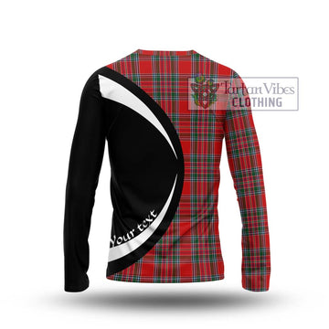 MacBean (MacBain) Tartan Long Sleeve T-Shirt with Family Crest Circle Style - Tartan Vibes Clothing