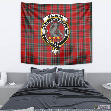 MacBean (MacBain) Tartan Tapestry Wall Hanging and Home Decor for Room with Family Crest - Tartan Vibes Clothing