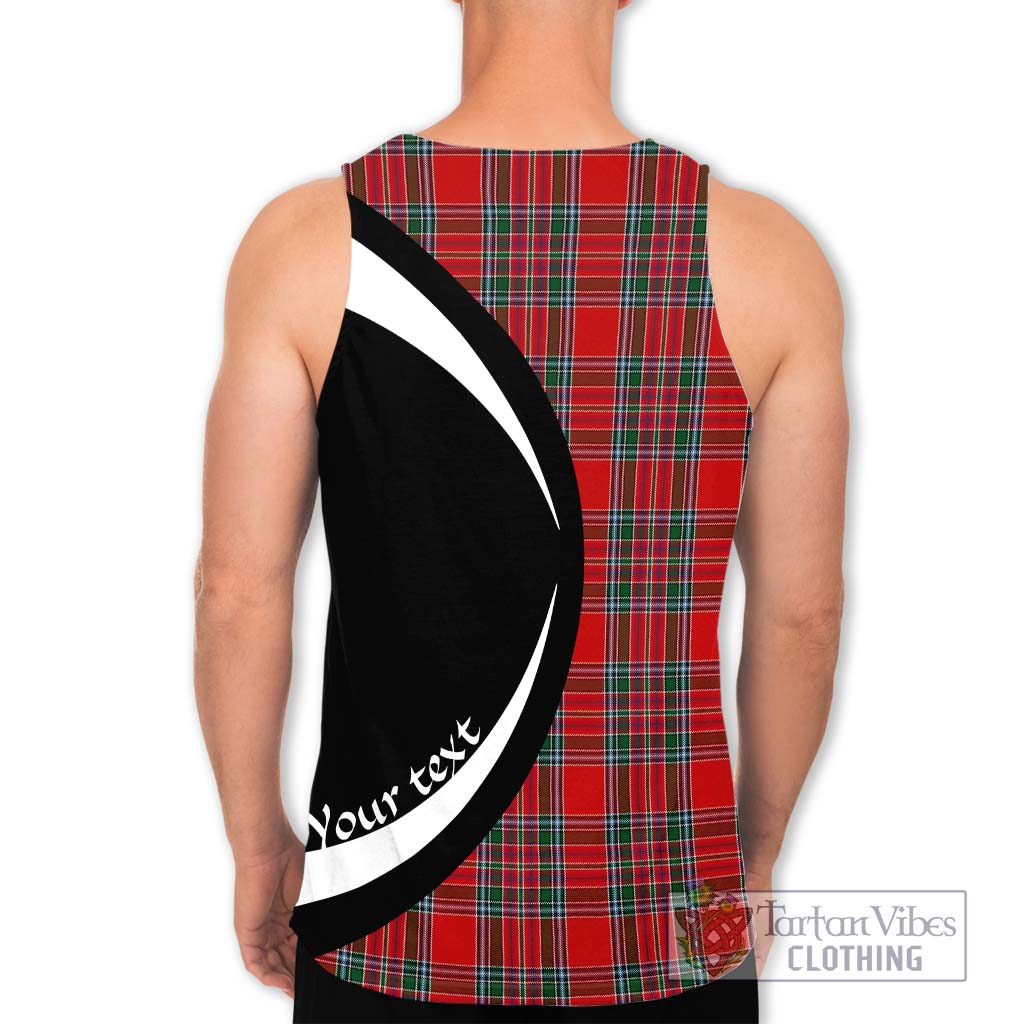 MacBean (MacBain) Tartan Men's Tank Top with Family Crest Circle Style - Tartan Vibes Clothing