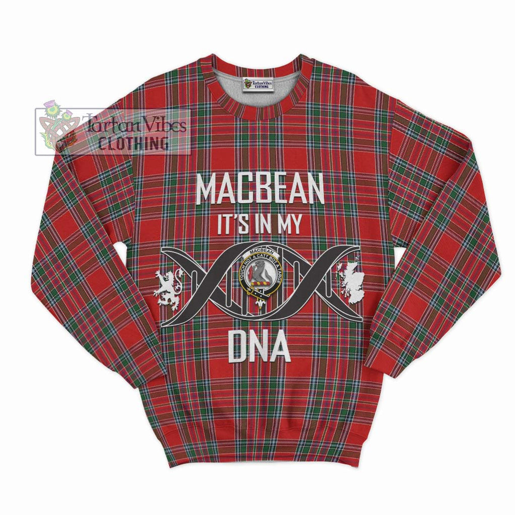MacBean (MacBain) Tartan Sweatshirt with Family Crest DNA In Me Style - Tartan Vibes Clothing