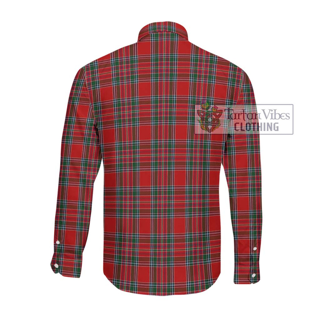 MacBean (MacBain) Tartan Long Sleeve Button Shirt with Family Crest DNA In Me Style - Tartanvibesclothing Shop