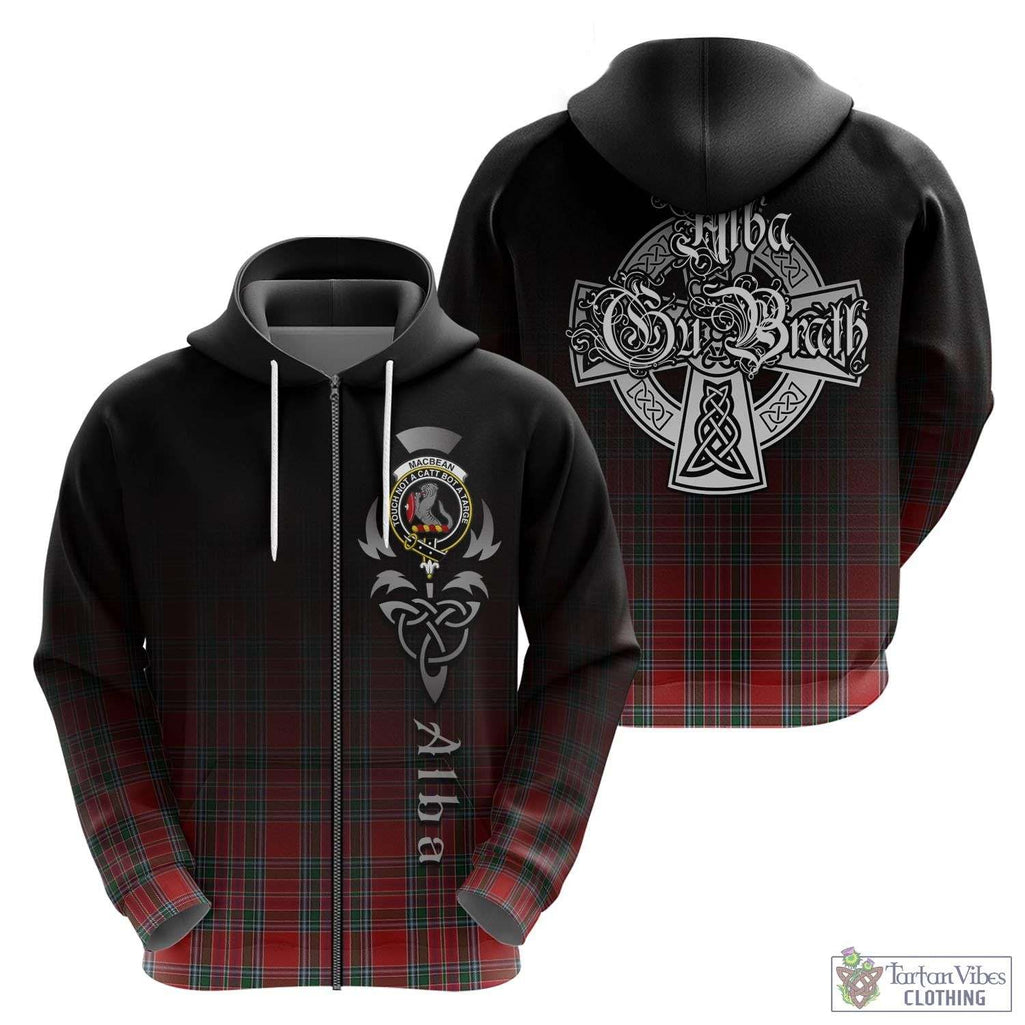 MacBean (MacBain) Tartan Hoodie Featuring Alba Gu Brath Family Crest Celtic Inspired - Tartan Vibes Clothing