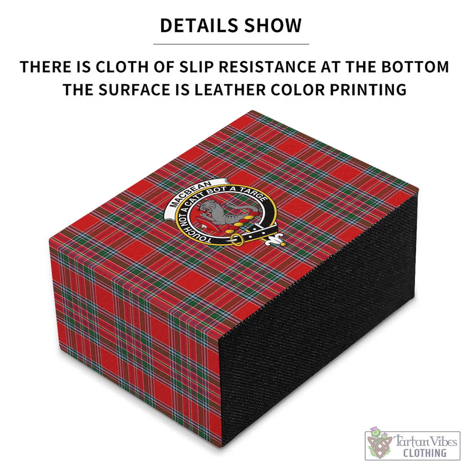MacBean (MacBain) Tartan Pen Holder with Family Crest - Tartan Vibes Clothing