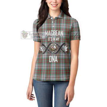 MacBean Dress Tartan Women's Polo Shirt with Family Crest DNA In Me Style Women - Tartan Vibes Clothing