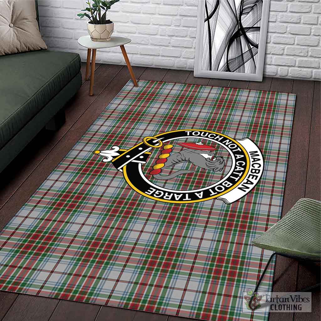 MacBean Dress Tartan Area Rug with Family Crest L 59*86 inch (150x220 cm) - Tartan Vibes Clothing