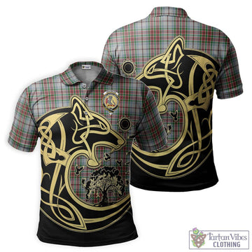 MacBean Dress Tartan Polo Shirt with Family Crest Celtic Wolf Style Kid - Tartan Vibes Clothing