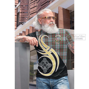 MacBean Dress Tartan Cotton T-shirt with Family Crest and Celtic Symbol Style Men's Shirt - Tartan Vibes Clothing