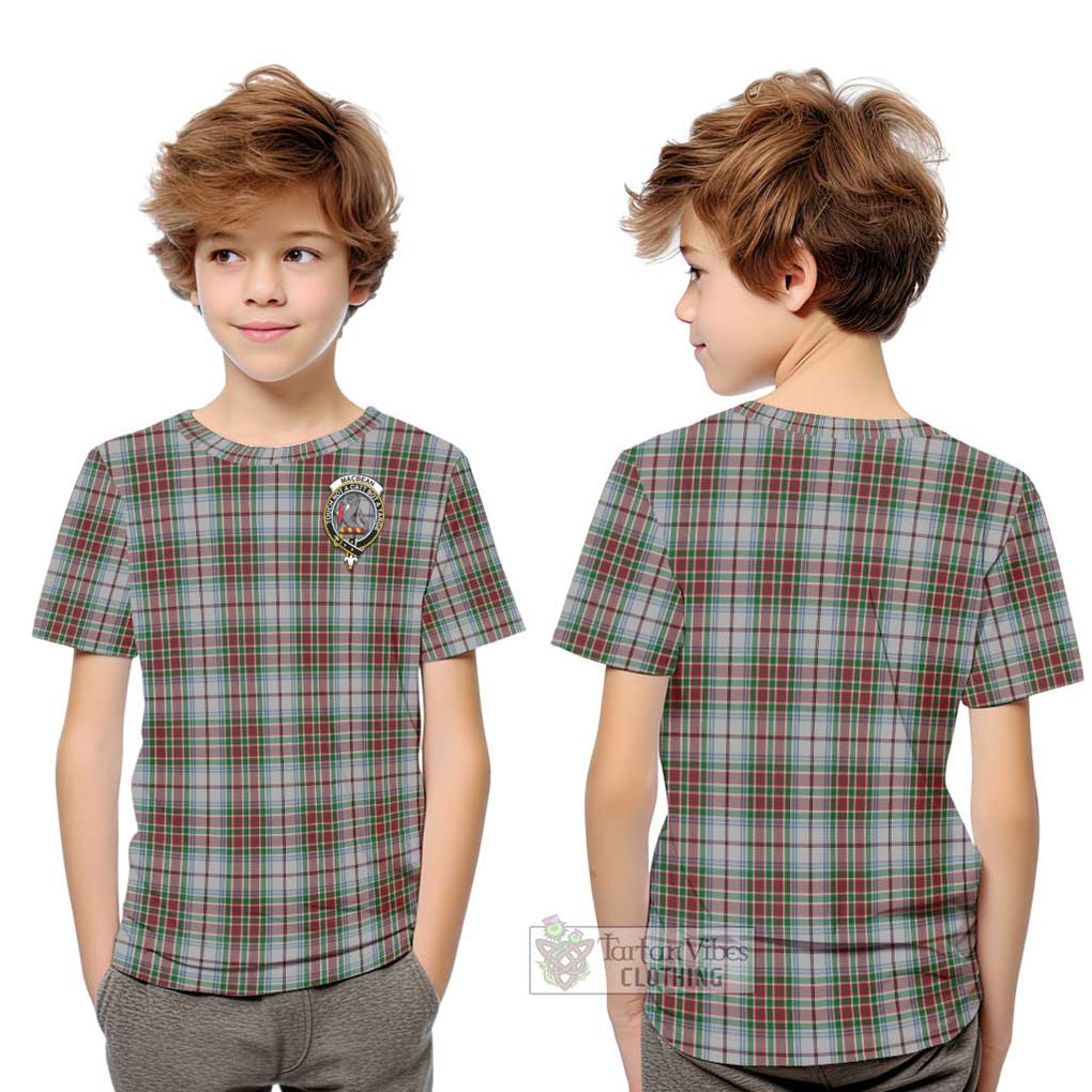 MacBean Dress Tartan Kid T-Shirt with Family Crest Youth XL Size14 - Tartan Vibes Clothing